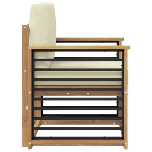 Outdoor-Sofagarnitur Polyester Weiß