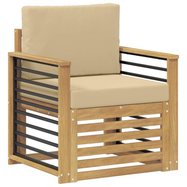 Outdoor-Sofagarnitur Polyester Weiß