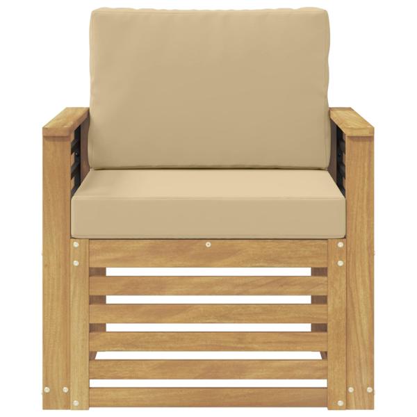Outdoor-Sofagarnitur Polyester Weiß