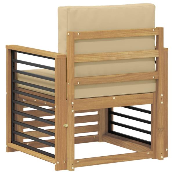 Outdoor-Sofagarnitur Polyester Weiß