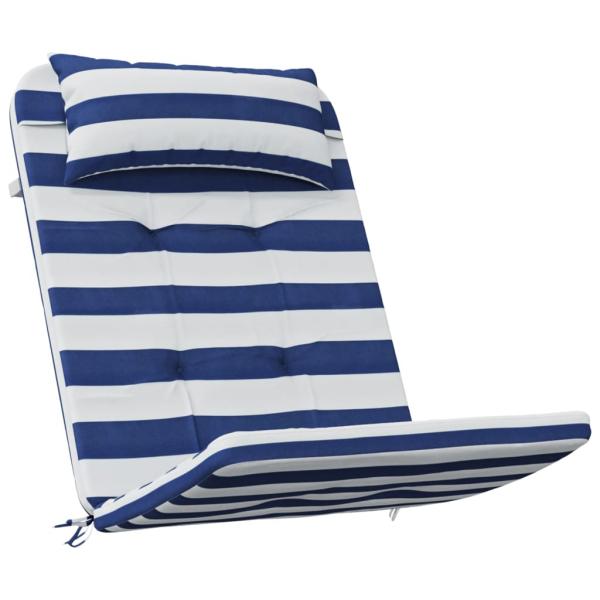 Adirondack-Auflagen 2 Stk. Blau & Weiß Gestreift Oxford-Gewebe