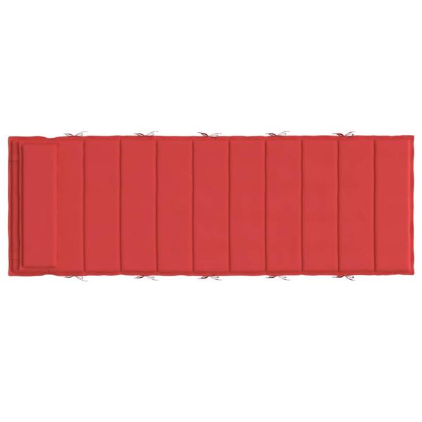 Sonnenliegen-Auflage Rot 180x60x4 cm Oxford-Gewebe