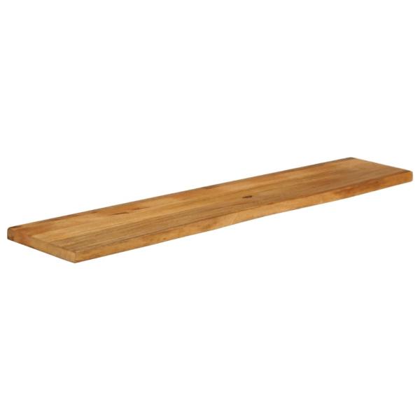 Tischplatte mit Baumkante 180x20x3,8 cm Massivholz Mango