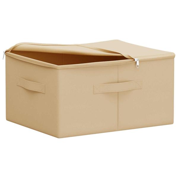 Aufbewahrungsbox 6 stk. Vliesstoff 43 x 34 x 23 cm 33,6 L Creme