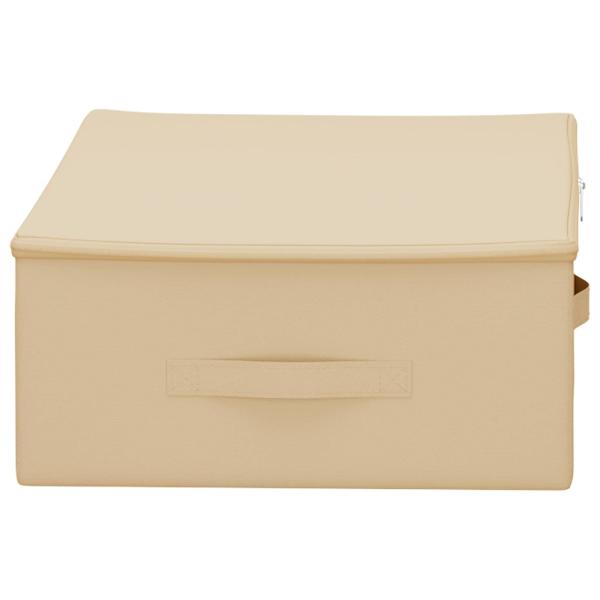 Aufbewahrungsbox 6 stk. Vliesstoff 70 x 40 x 18 cm 50,4 L Creme