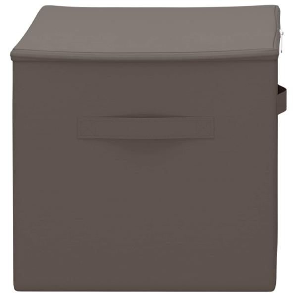 Aufbewahrungsbox 2 stk. Vliesstoff 55 x 35 x 32 cm 61,6 L Grau
