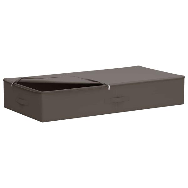 Aufbewahrungsbox 2 stk. Vliesstoff 90 x 48 x 15 cm 64,8 L Grau