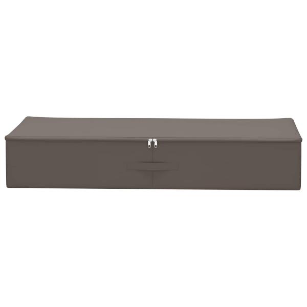 Aufbewahrungsbox 2 stk. Vliesstoff 90 x 48 x 15 cm 64,8 L Grau