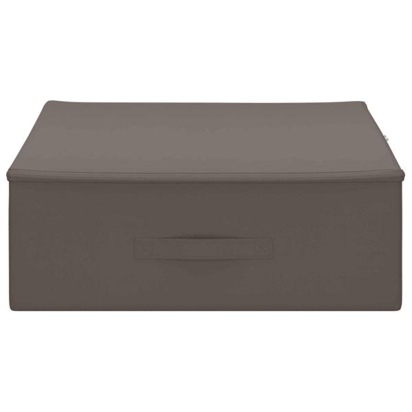 Aufbewahrungsbox 2 stk. Vliesstoff 90 x 48 x 15 cm 64,8 L Grau