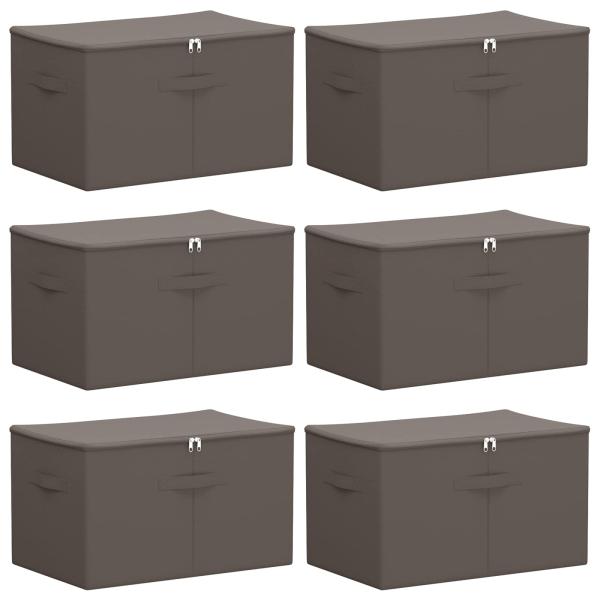 Aufbewahrungsbox mit transparentem Seitenfenster 6 stk. 61,6 L