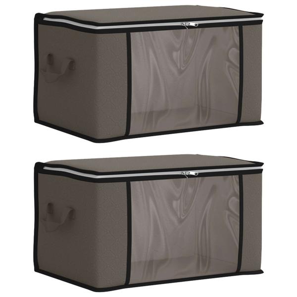 Aufbewahrungsbox mit transparentem Seitenfenster 2 stk. 33,6 L