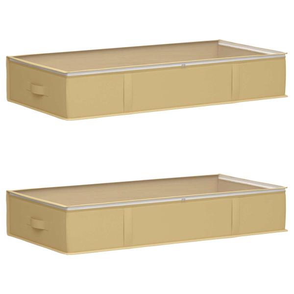 Aufbewahrungsbox mit transparentem Oberfenster 2 stk. 90 l