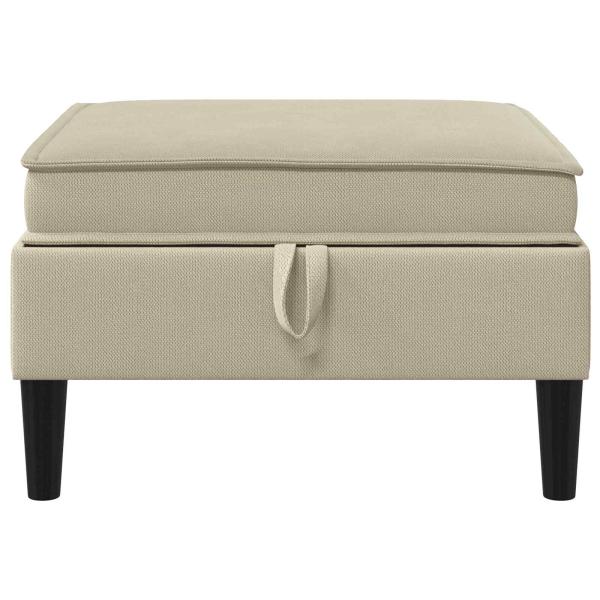 Sofa-Hocker mit Stauraum Sand Samt