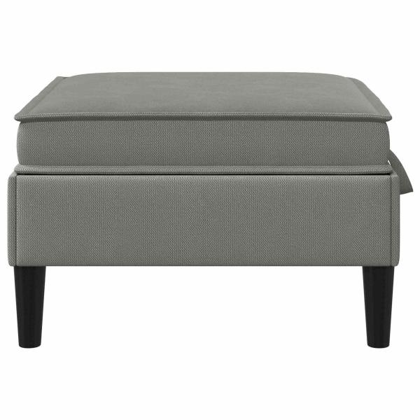 Sofa-Hocker mit Stauraum Dunkelgrau Samt
