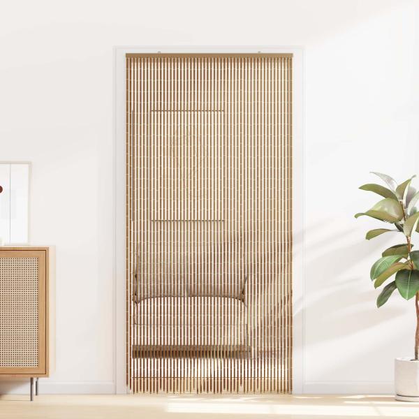 ARDEBO.de - Insektentürvorhang Mehrfarbig 100 x 200 cm Bambus