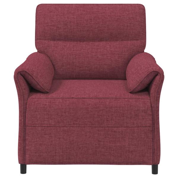 1-Sitzer Sofa Weinrot 88 x 83 x 95 cm Stoff
