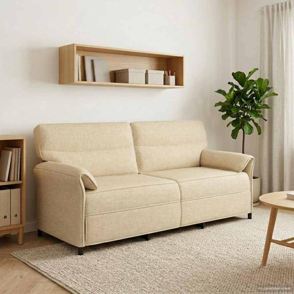 ARDEBO.de - Sofa 100% Polyester, Metallrahmen, MDF, Sperrholz