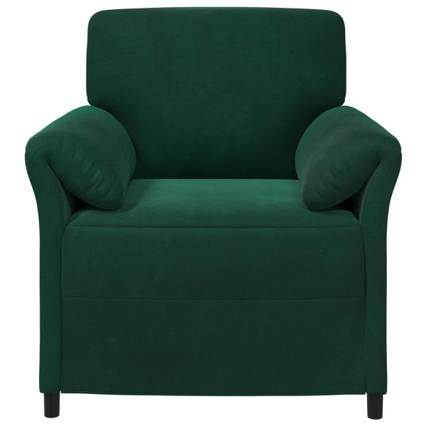1-Sitzer Sofa Dunkelgrün 88 x 83 x 95 cm Samt
