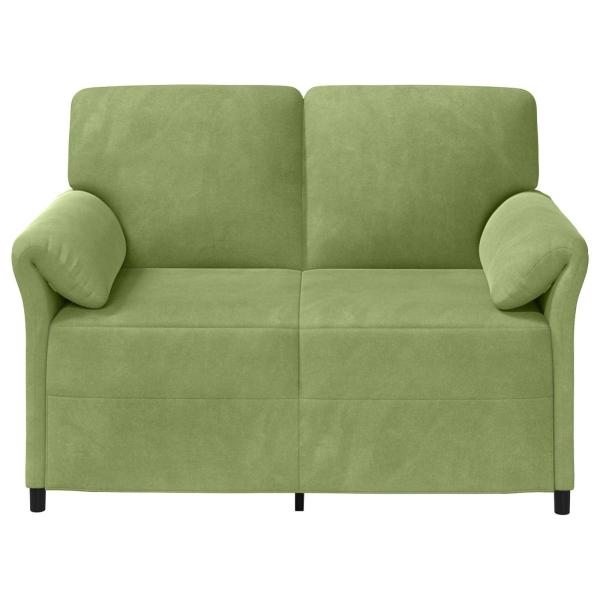 2-Sitzer Sofa Hellgrün 138 x 83 x 95 cm Samt