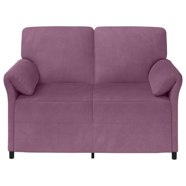 2-Sitzer Sofa Lila 138 x 83 x 95 cm Samt