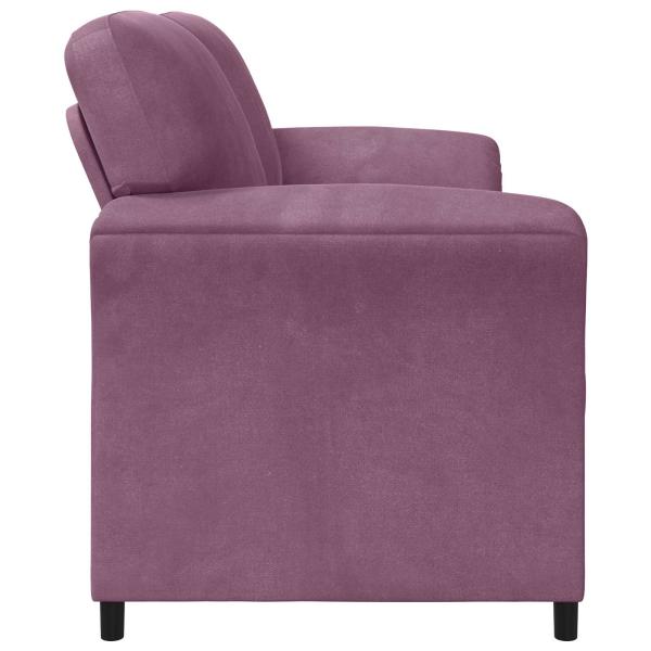 2-Sitzer Sofa Lila 138 x 83 x 95 cm Samt