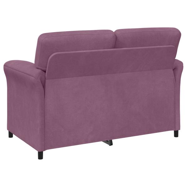2-Sitzer Sofa Lila 138 x 83 x 95 cm Samt