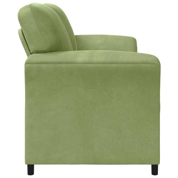 2-Sitzer Sofa Hellgrün 158 x 83 x 95 cm Samt
