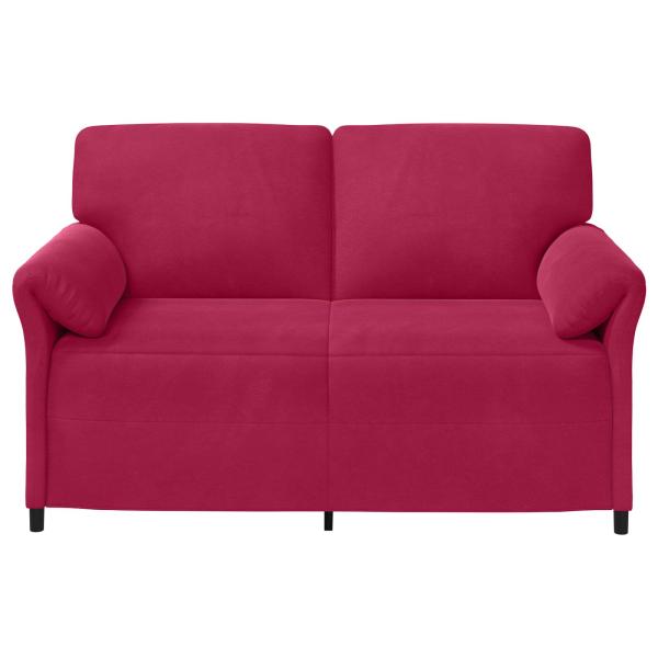 2-Sitzer Sofa Weinrot 158 x 83 x 95 cm Samt