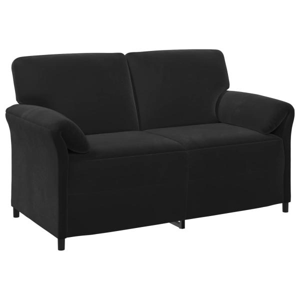 2-Sitzer Sofa Schwarz 158 x 83 x 95 cm Samt