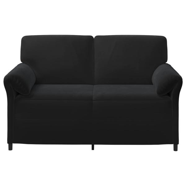 2-Sitzer Sofa Schwarz 158 x 83 x 95 cm Samt
