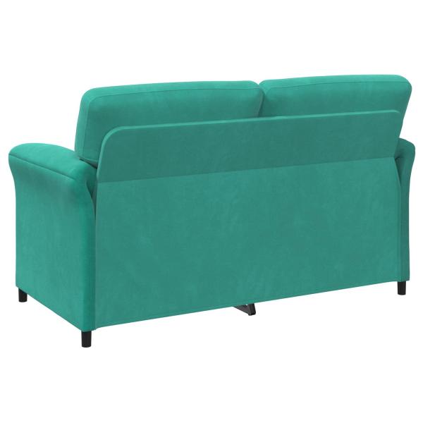 2-Sitzer Sofa Türkis 158 x 83 x 95 cm Samt