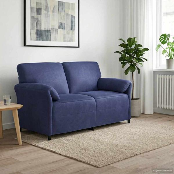 ARDEBO.de - 2-Sitzer Sofa Polizeiblau 158 x 83 x 95 cm Samt
