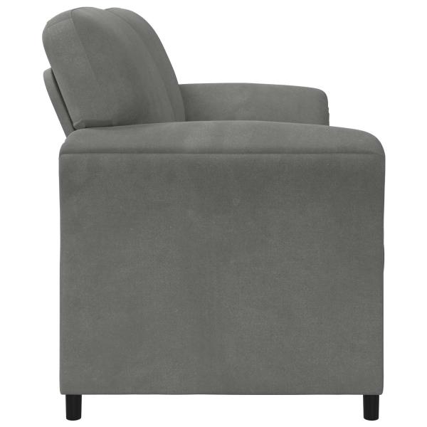 3-Sitzer-Sofa Dunkelgrau 198 x 83 x 95 cm Samt