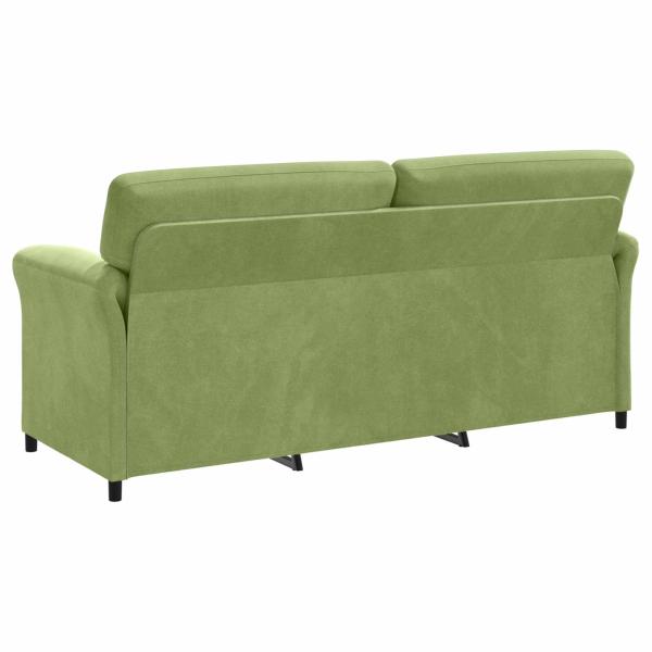 3-Sitzer-Sofa Hellgrün 198 x 83 x 95 cm Samt