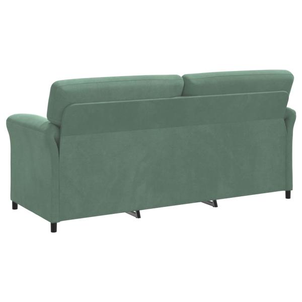 3-Sitzer-Sofa Meergrün 198 x 83 x 95 cm Samt