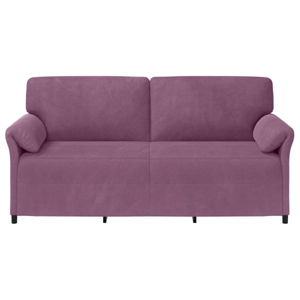 3-Sitzer-Sofa Lila 198 x 83 x 95 cm Samt