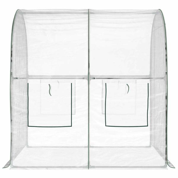 Gewächshaus mit Rahmen 160 x 200 x 192,5 cm PVC Transparent