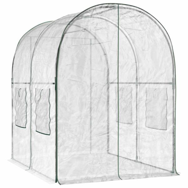 Gewächshaus mit Rahmen 160 x 200 x 192,5 cm PVC Transparent