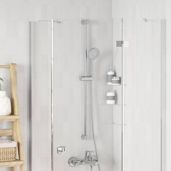 ARDEBO.de - Duschkopfhalter Chrom 100 cm Edelstahl