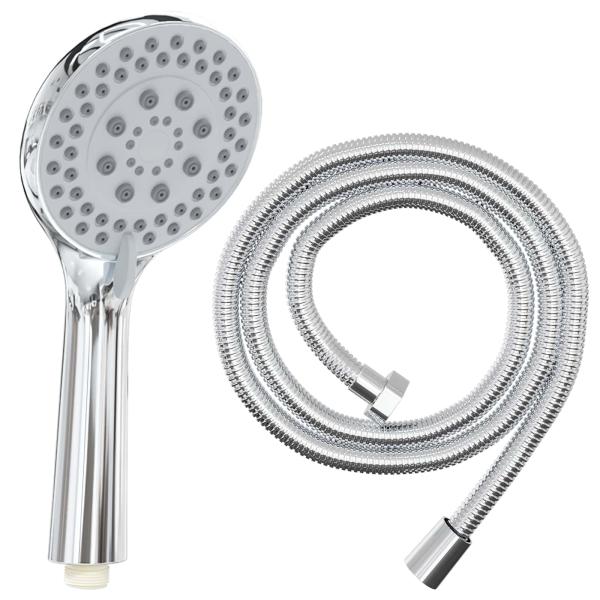 Duschkopfset Chrom 150 cm Edelstahl
