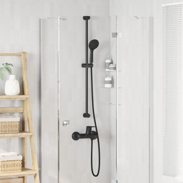 ARDEBO.de - Duschkopfset Schwarz 150 cm Edelstahl