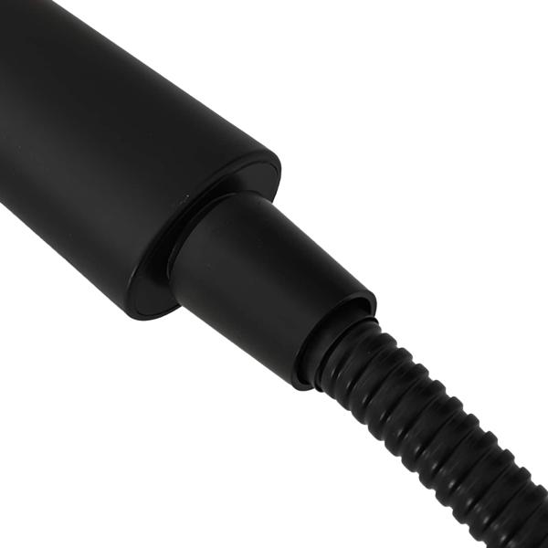 Duschkopfset Schwarz 150 cm Edelstahl