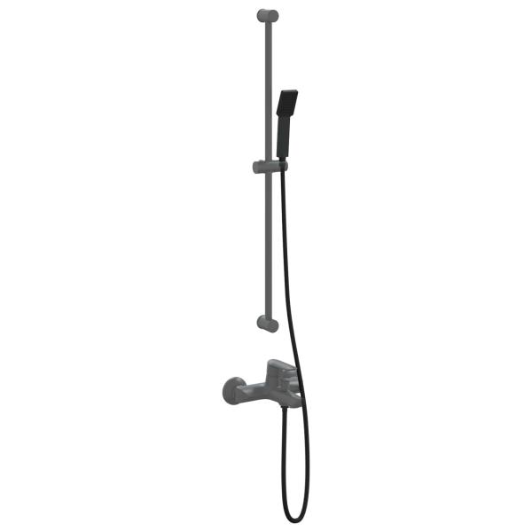 Duschkopfset Schwarz 150 cm Edelstahl