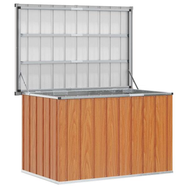 Außenlagerbox Holz 109 x 67 x 65 cm Verzinkter Stahl