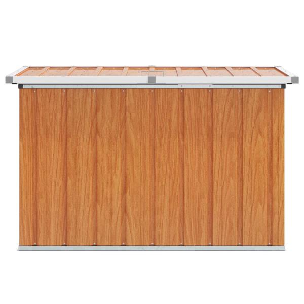 Außenlagerbox Holz 109 x 67 x 65 cm Verzinkter Stahl