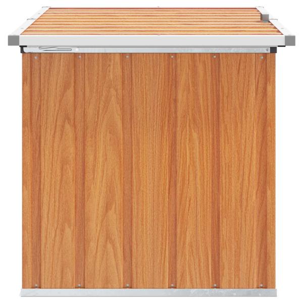 Außenlagerbox Holz 109 x 67 x 65 cm Verzinkter Stahl