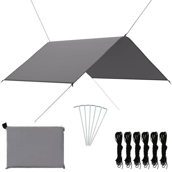 ARDEBO.de - Outdoor-Tarp 3x2,85 m Grau