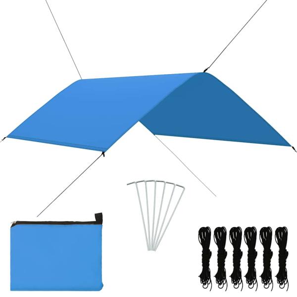 ARDEBO.de - Outdoor-Tarp 3x2 m Blau