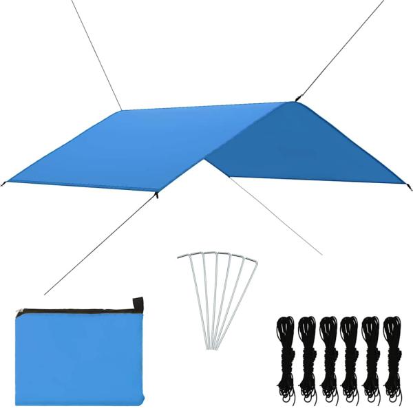 ARDEBO.de - Outdoor-Tarp 4x4 m Blau
