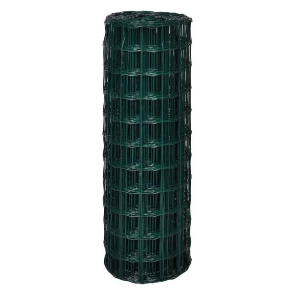 Eurozaun Stahl 25 x 1,7 m Grün